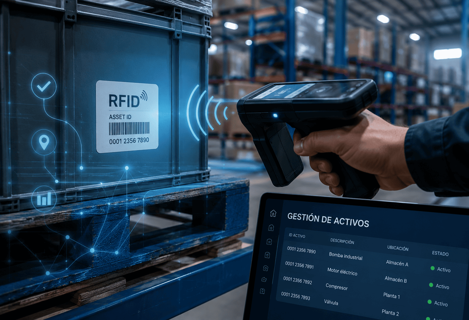 RFID para gestión de activos cómo funciona y qué información genera