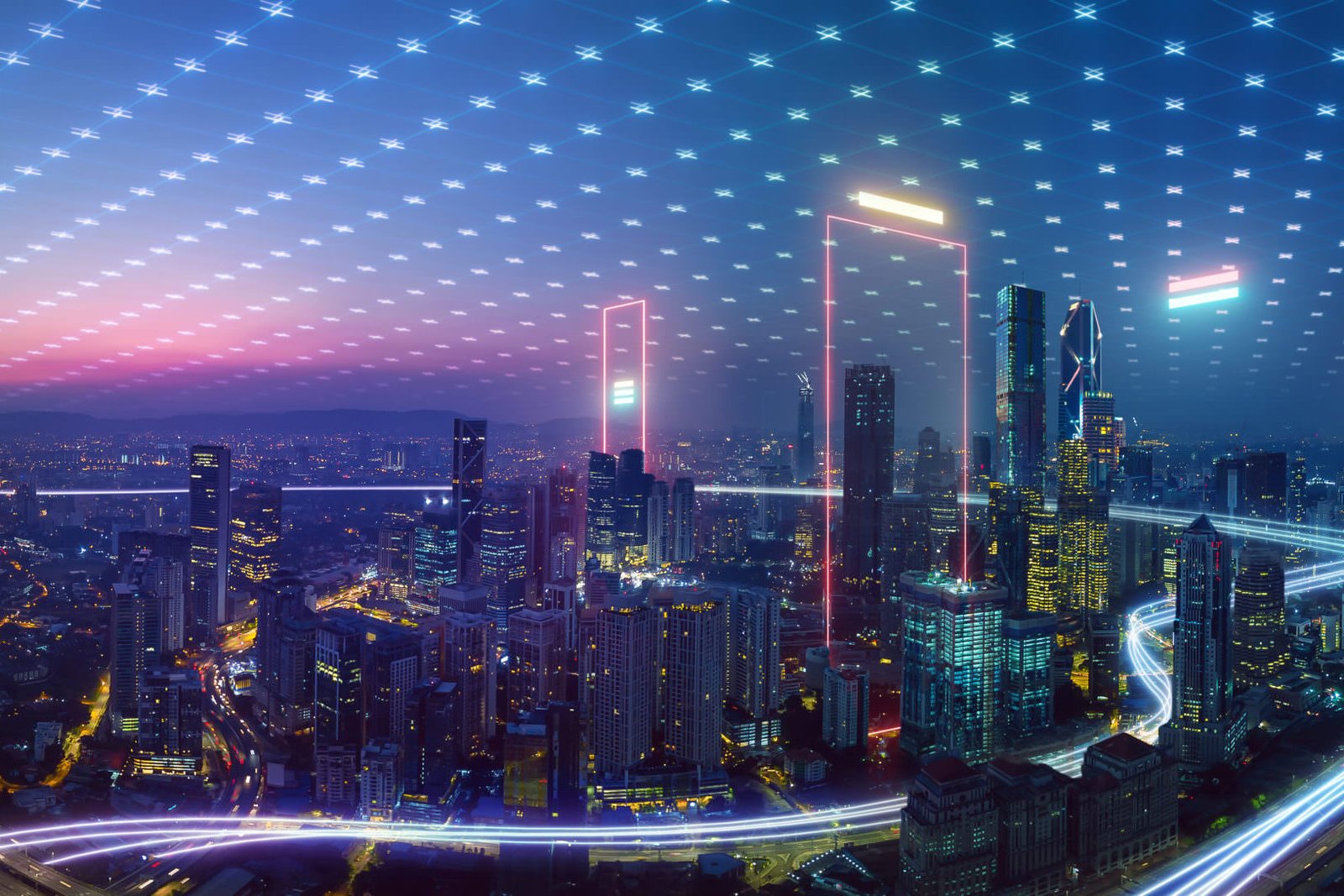 Imagen de ciudad para representar ventajas de LoRaWAN