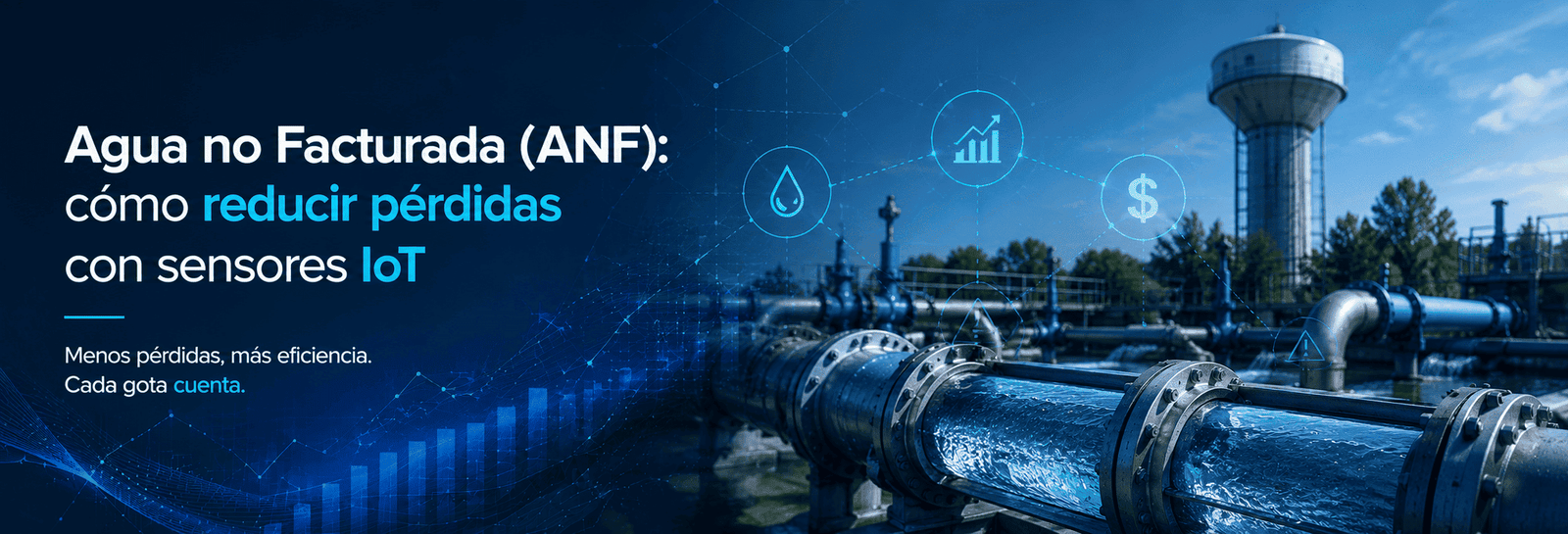 cómo gestionar el Agua No Facturada (ANF) mediante IoT