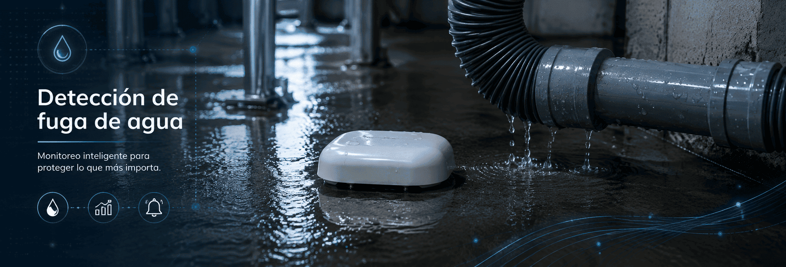 cómo detectar fugas de agua con sensores IoT