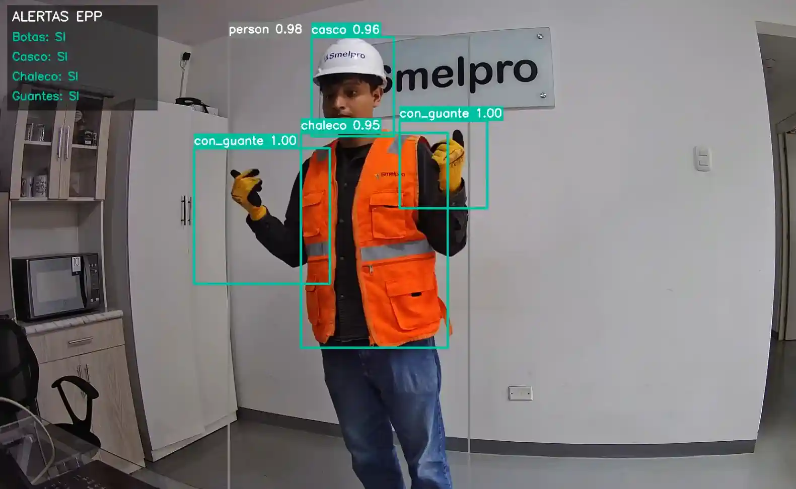 Detección automática del uso de equipos de protección personal
