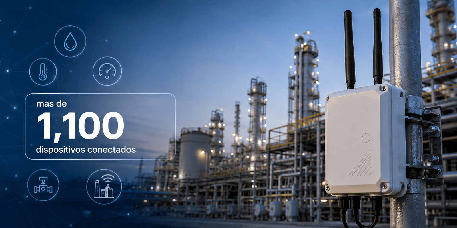 Integración LoRaWAN industrial: más de 1,100 dispositivos conectados en proyectos reales